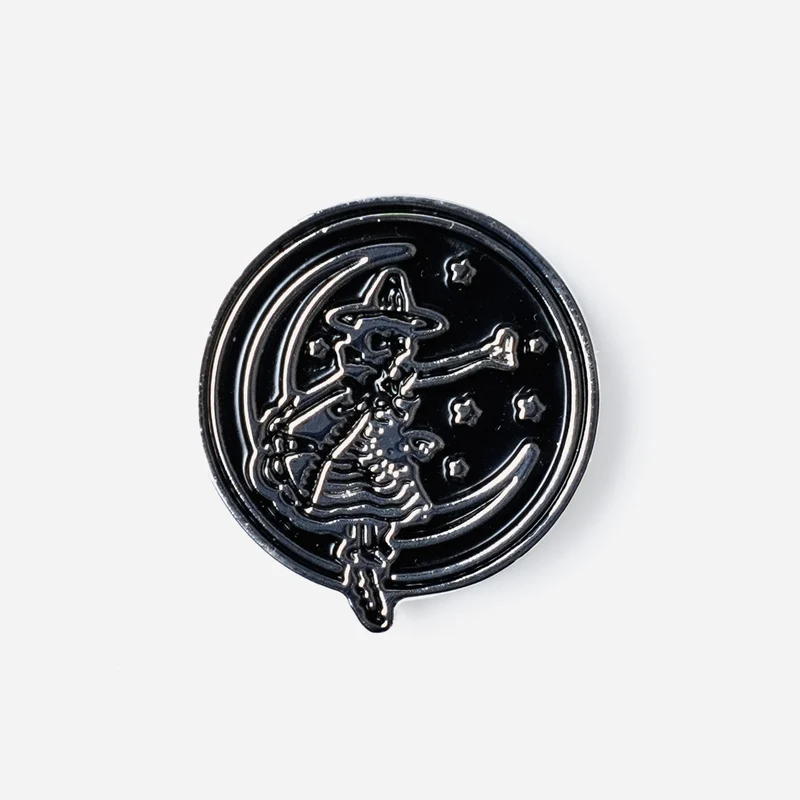 The Tie Bar x Miller High Life Girl In The Moon Silver Lapel Pin
