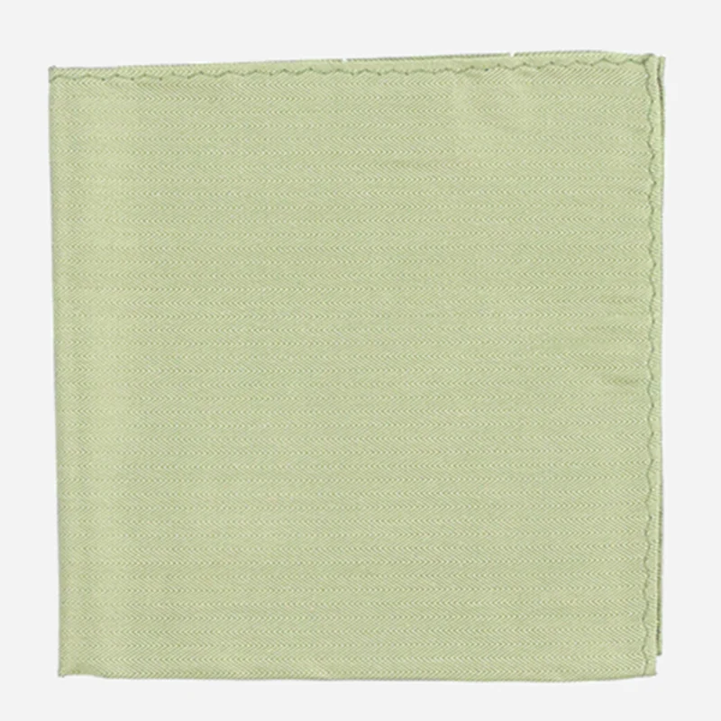 Mumu Weddings - Desert Solid Moss Green Pocket Square
