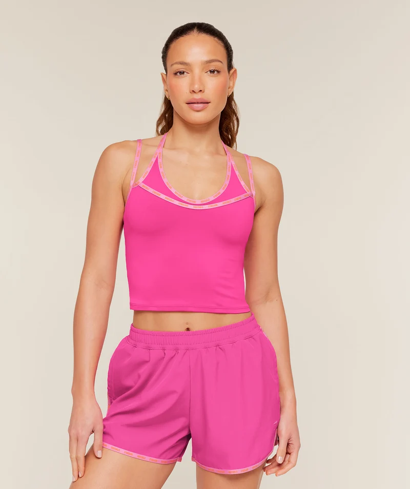 Gymshark Micro Logo Tank - Super-Set Pink