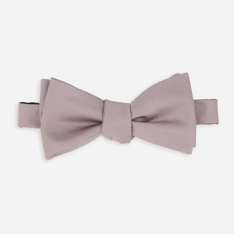 Mumu Weddings - Desert Solid Dusty Purple Bow Tie