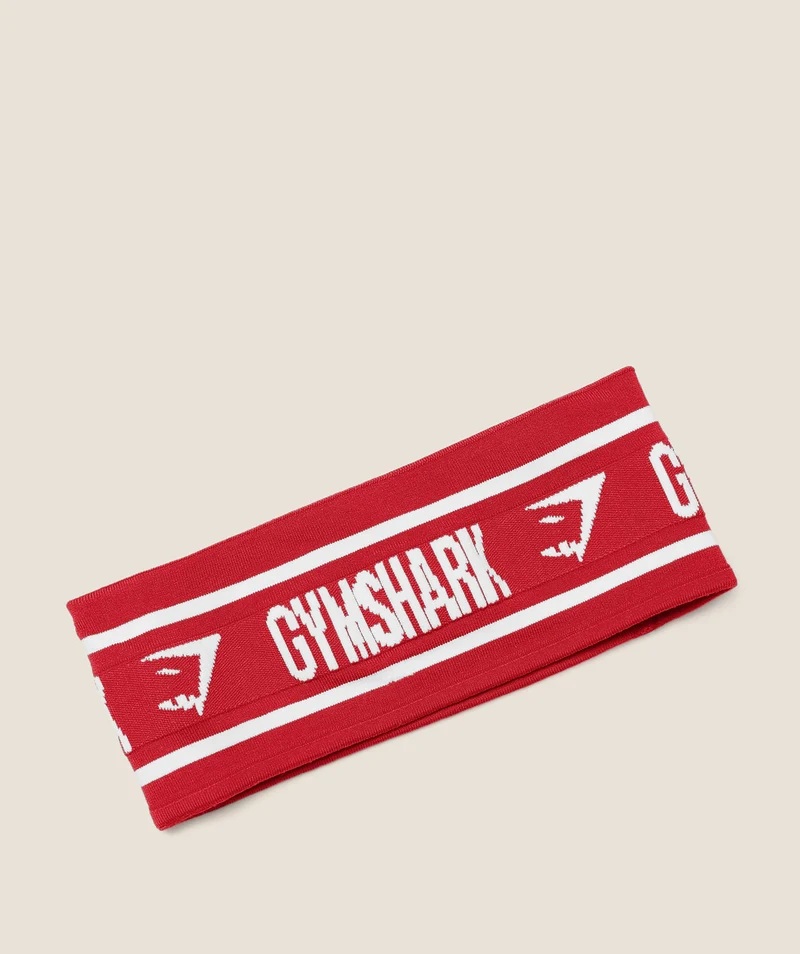 Gymshark Diffuse Logo Headband - Carmine Red