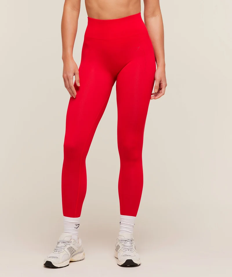 Gymshark Energise Seamless Leggings - Athletic Red