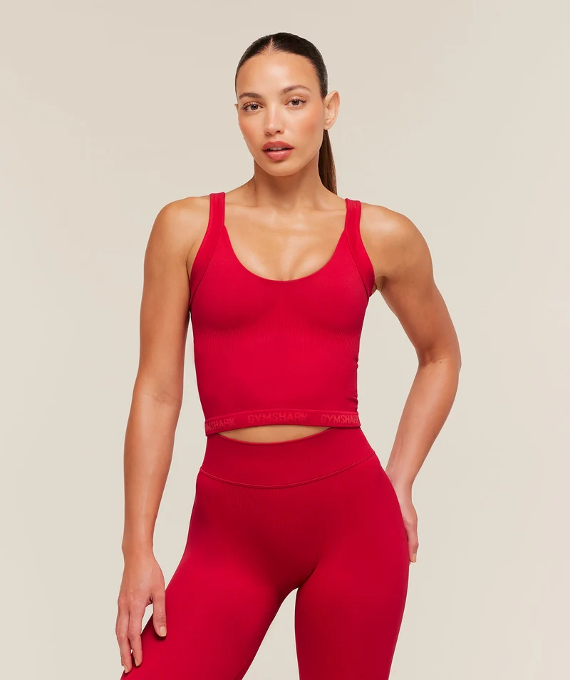Gymshark Flex V4 Tank Top - Carmine Red/P363