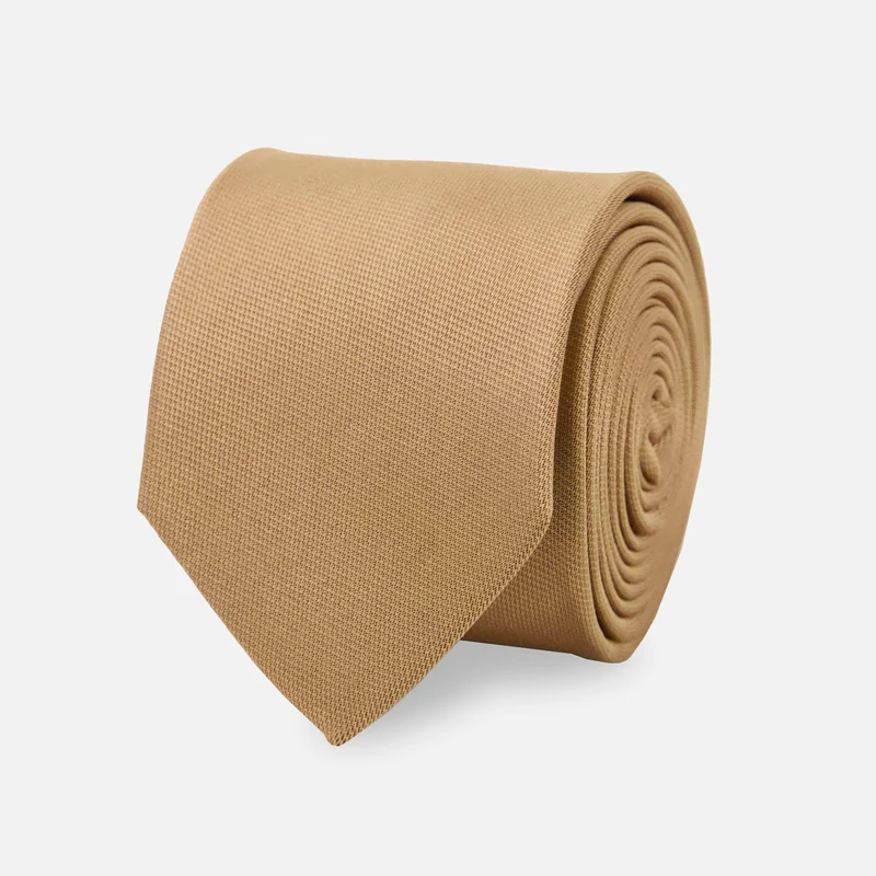 Mumu Weddings - Desert Solid True Gold Tie