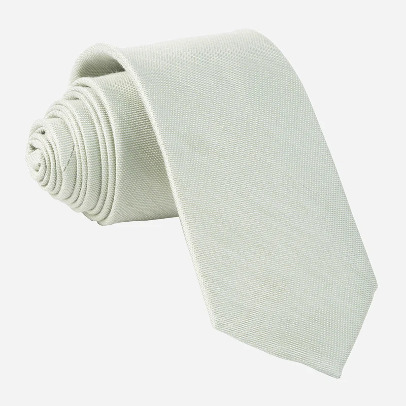 Sand Wash Solid Sage Green Tie