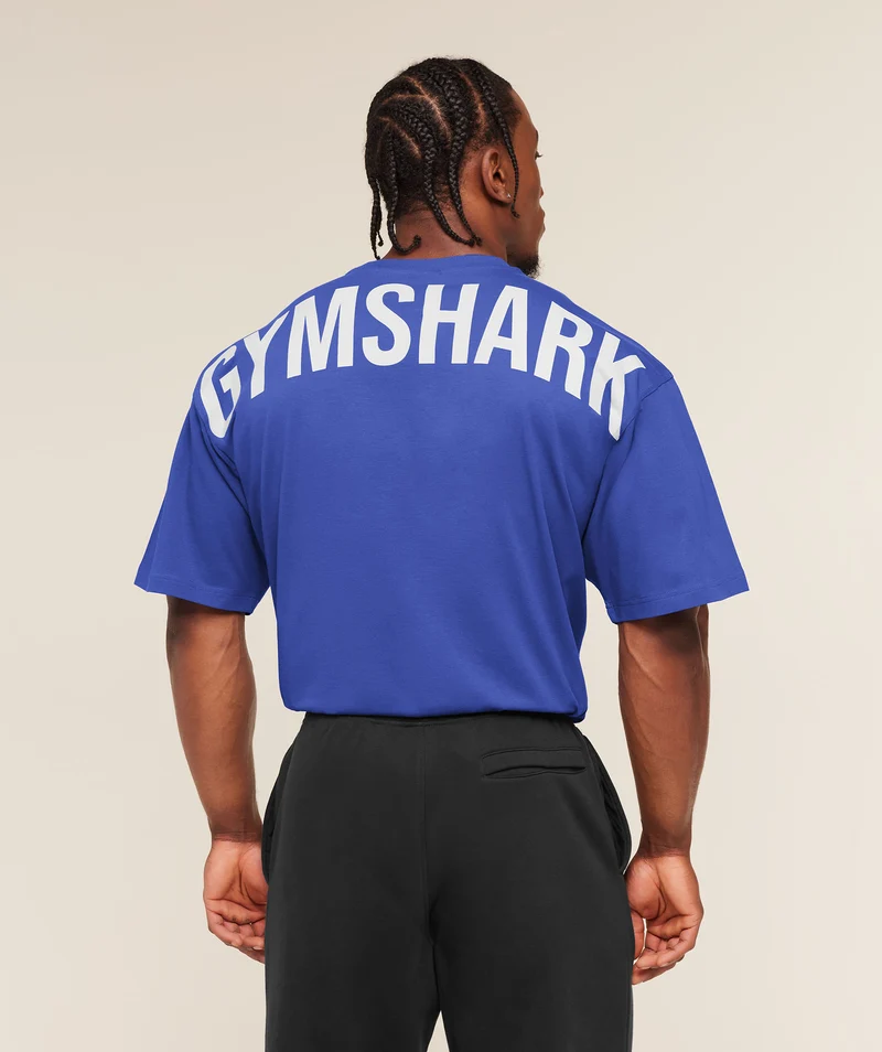 Gymshark Power T-Shirt - Force Blue