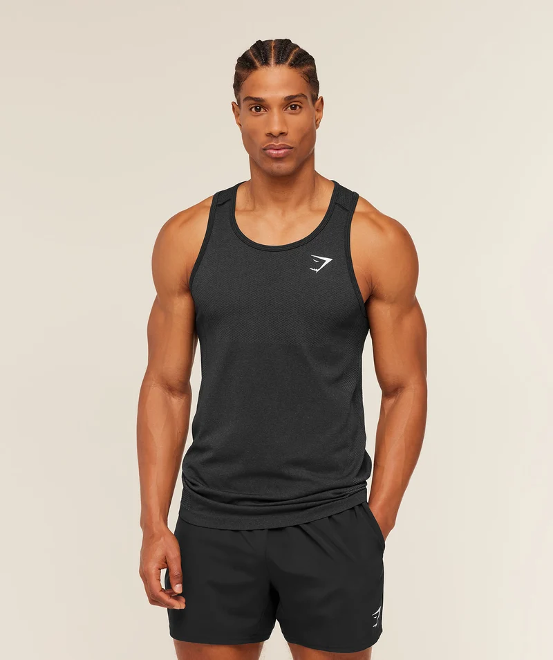 Gymshark Vital Tank - Black/Silhouette Grey