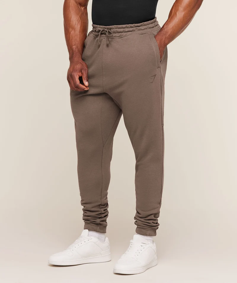 Gymshark Power Wordmark Jogger - Soft Brown