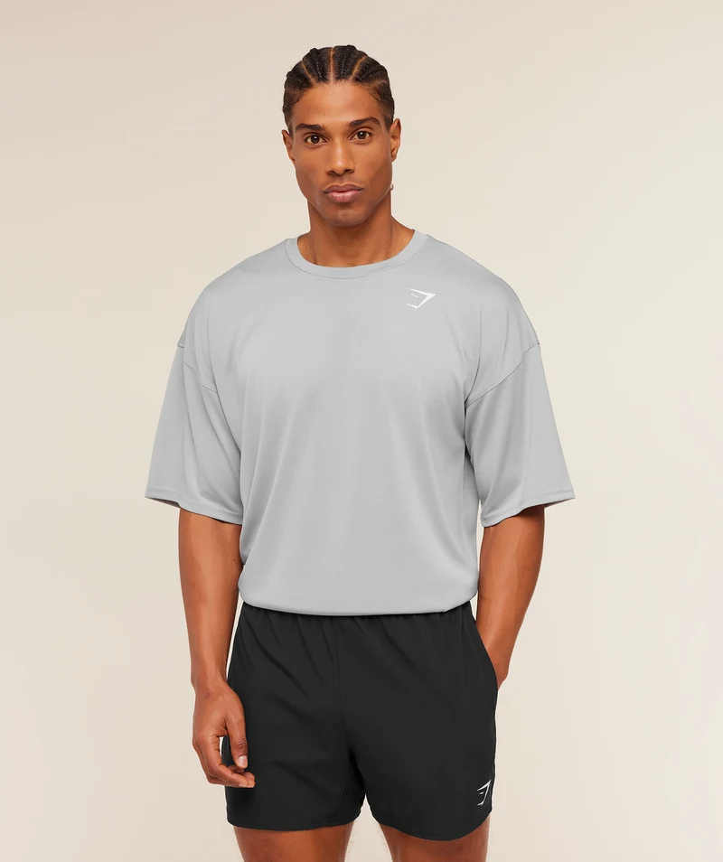 Gymshark Arrival Oversized T-Shirt - Stratus Grey