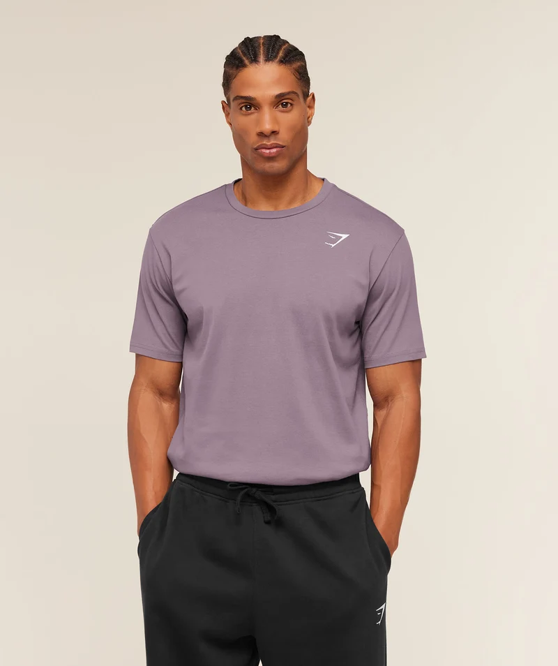 Gymshark Crest T-Shirt - Dusk Purple