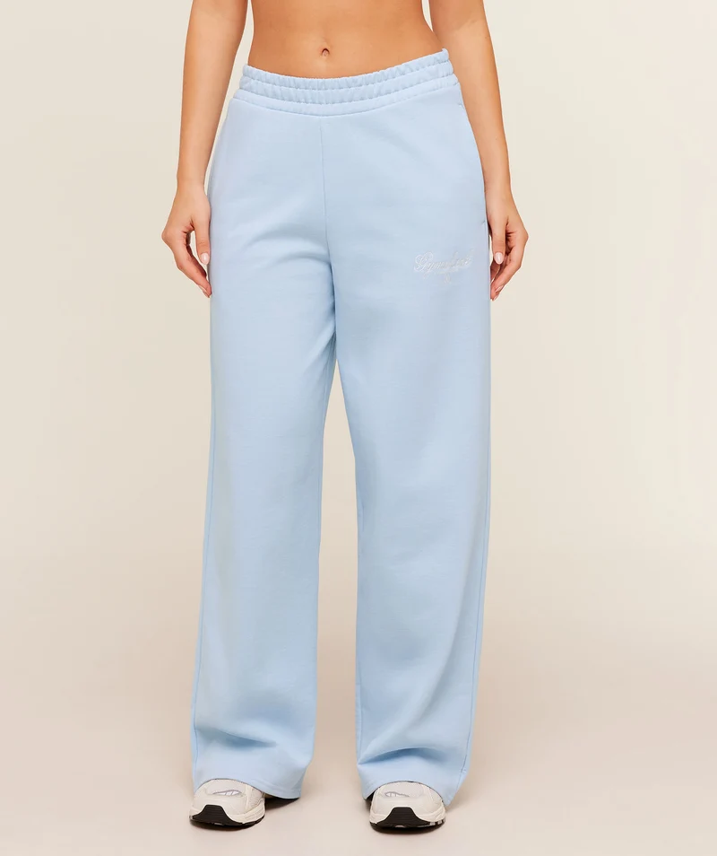 Gymshark Script Embroidery Joggers - Chilled Blue