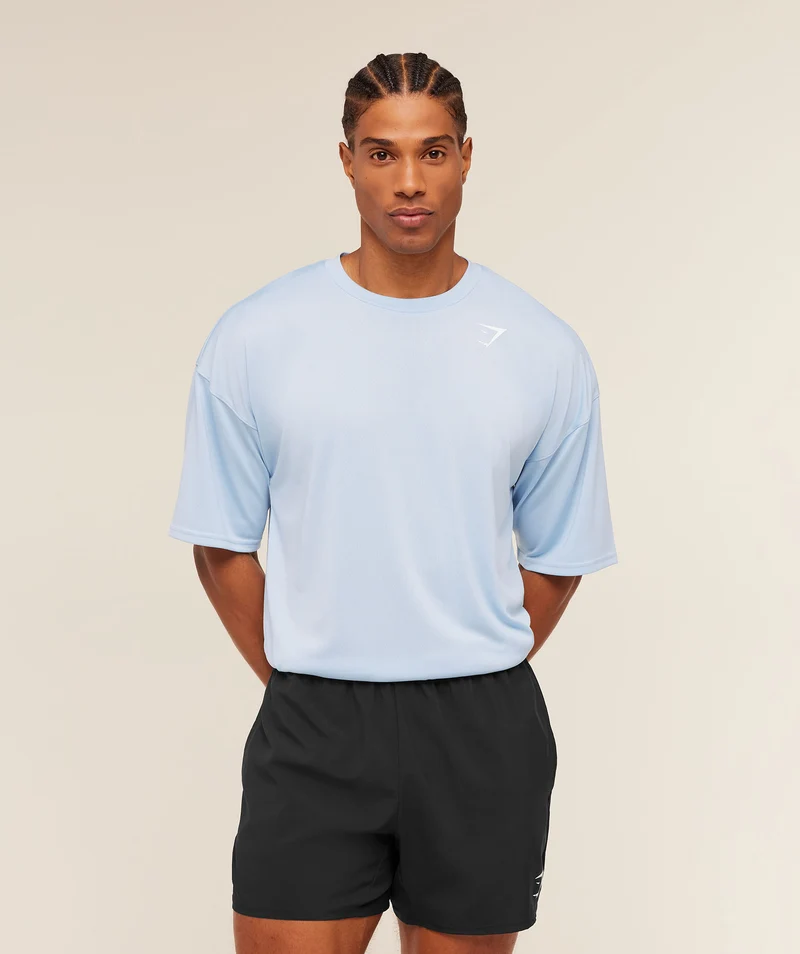 Gymshark Arrival Oversized T-Shirt - Chilled Blue