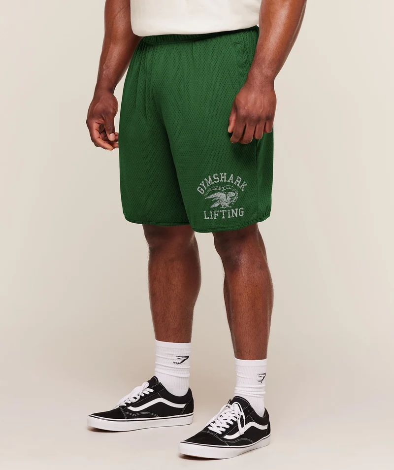 Gymshark Collective Mesh Shorts - Athletic Green