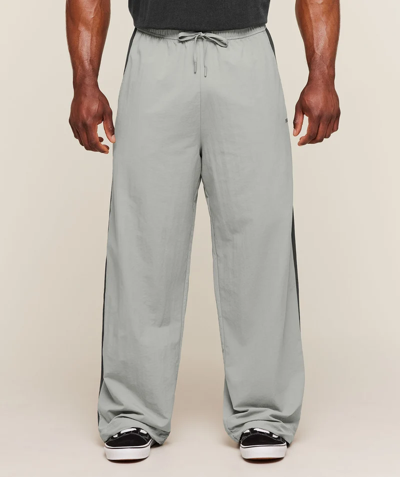 Gymshark Retro Collegiate Track Pants - Smokey Grey/Onyx Grey