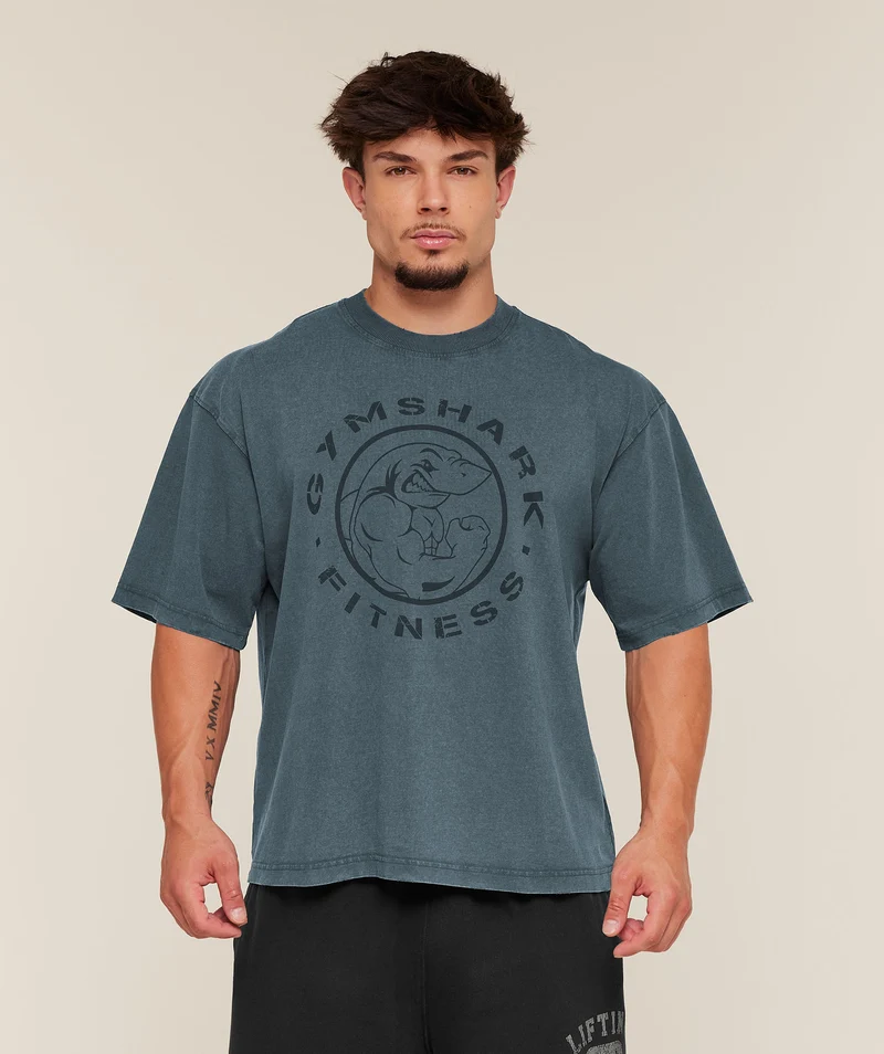 Gymshark Vintage Legacy T-Shirt - Stealth Blue