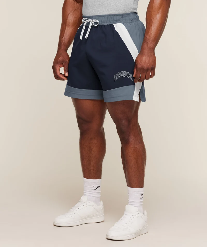 Gymshark Collegiate Tech Shorts - Iron Blue