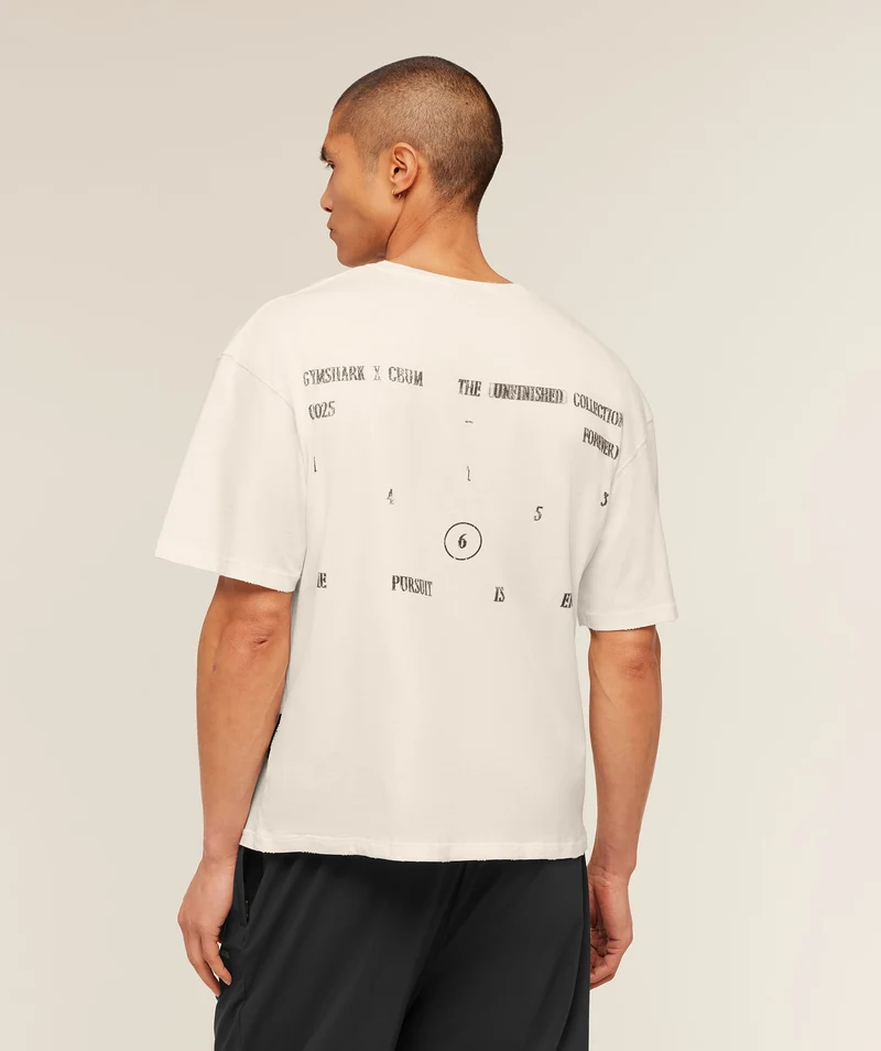 Gymshark x CBUM T-Shirt - Soft White