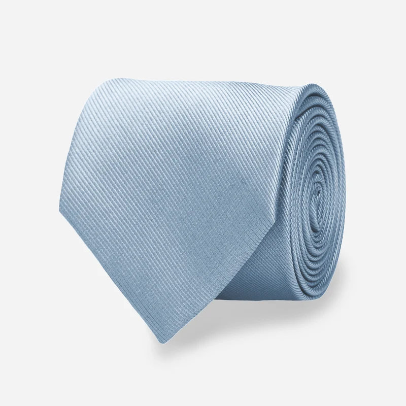 Grosgrain Solid Icy Blue Tie