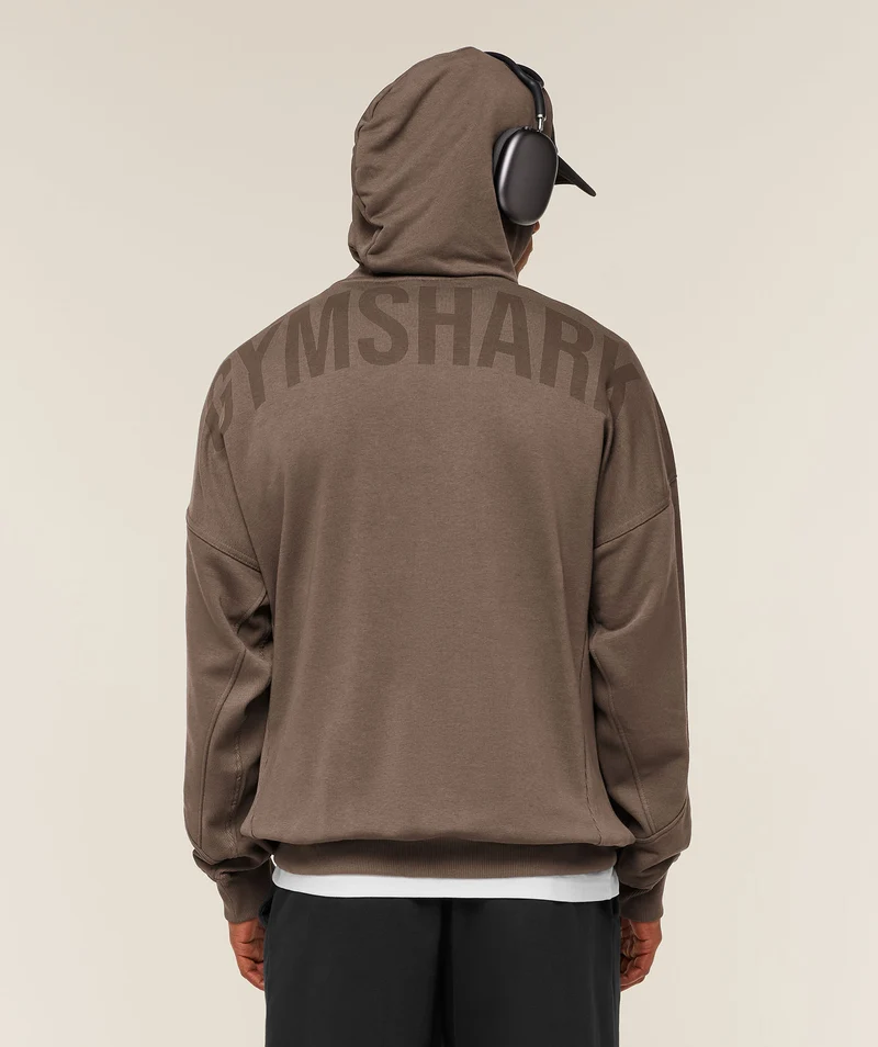 Gymshark Power Oversized Hoodie - Soft Brown