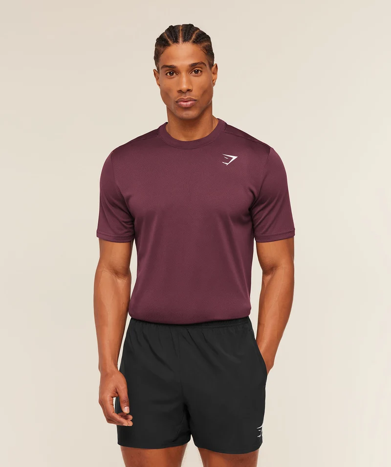 Gymshark Arrival T-Shirt - Impact Burgundy