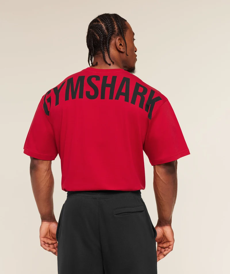 Gymshark Power T-Shirt - Conditioning Red