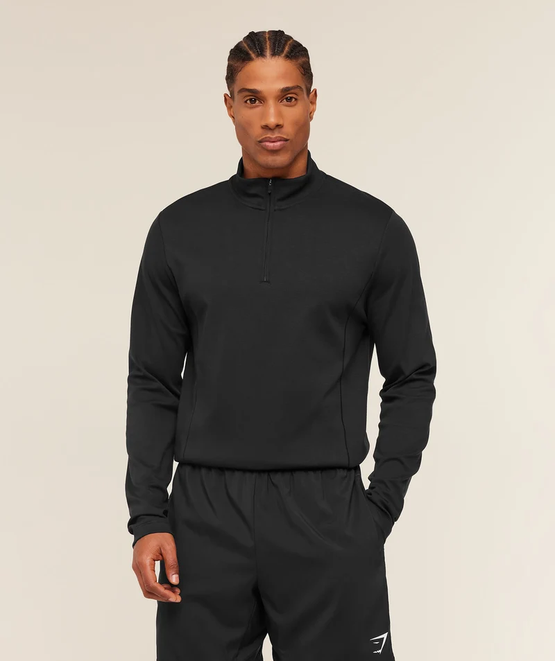 Gymshark Off Duty 1/4 Zip - Black