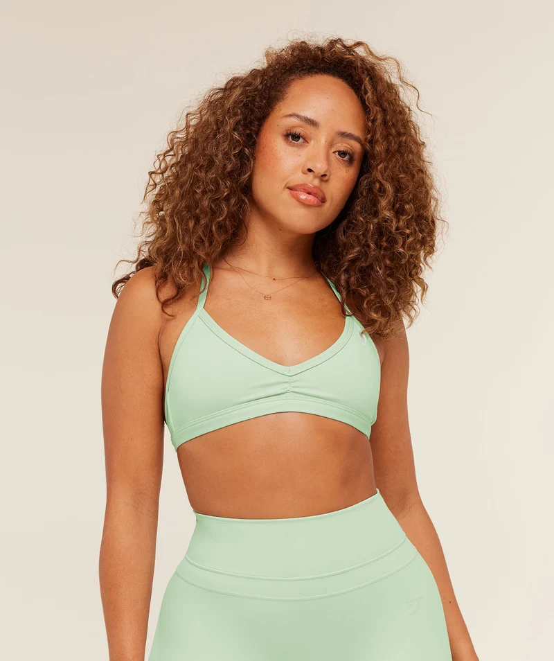 Gymshark Minimal Sports Bra - Clay Green