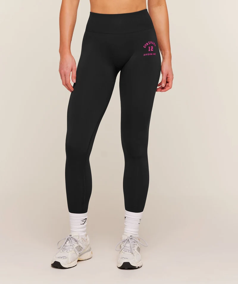 Gymshark Everyday Seamless Graphic Leggings - Black