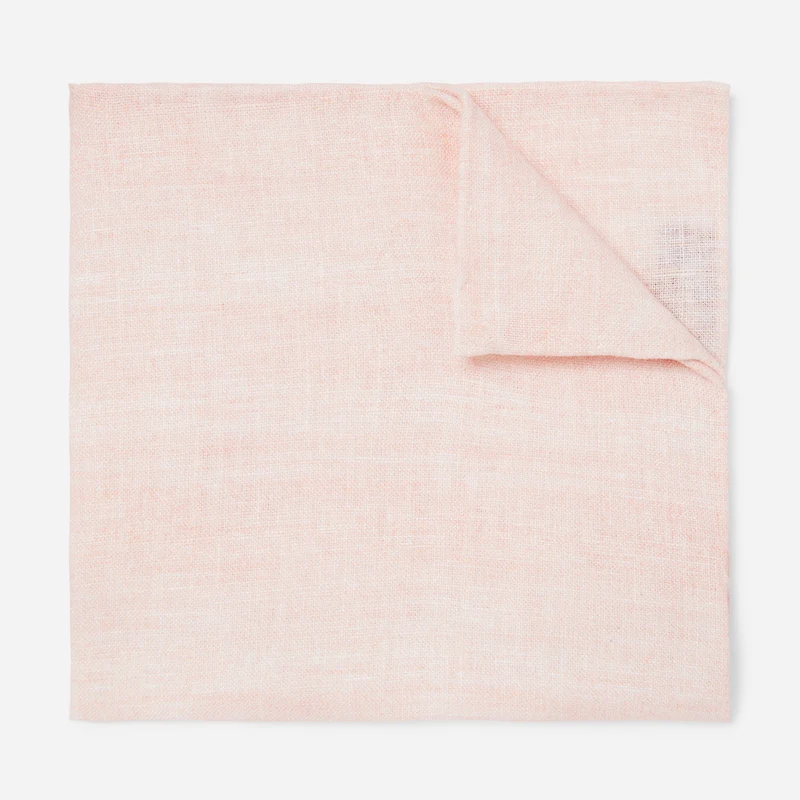 Mumu Weddings - Freehand Solid Dusty Blush Pocket Square