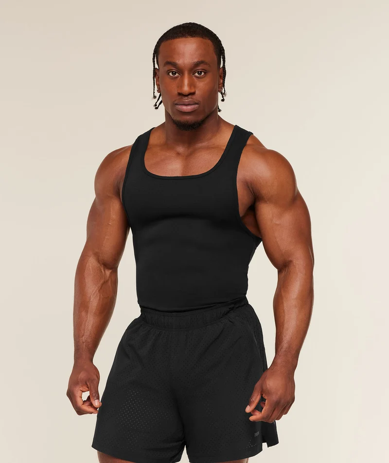 Gymshark x CBUM Ribbed Tank - Black