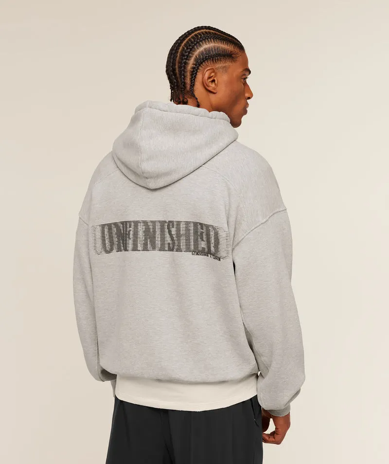 Gymshark x CBUM Washed Hoodie - Bros Stone Grey Marl