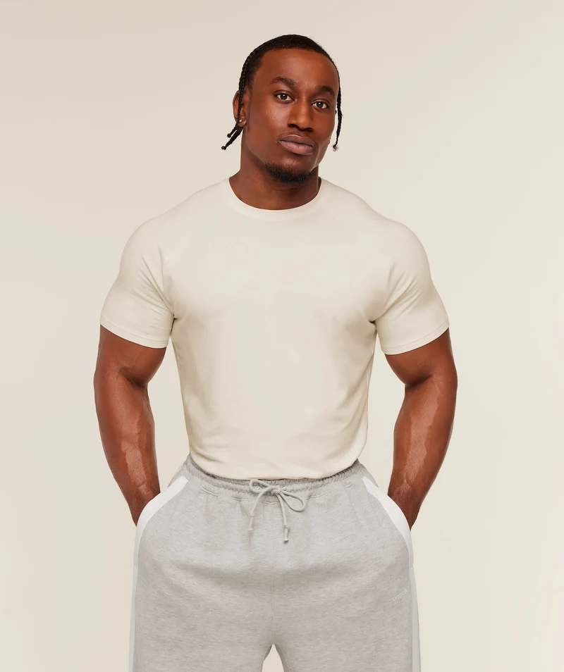 Gymshark x CBUM Essential T-Shirt - Soft White