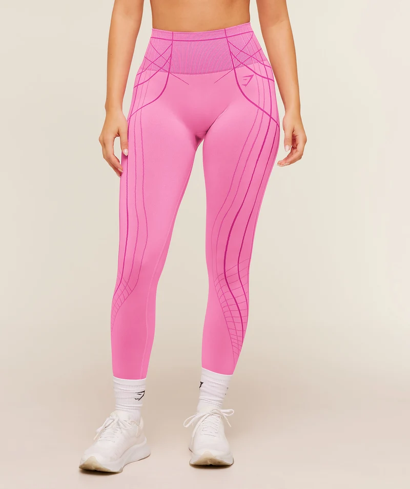 Gymshark Apex Seamless Leggings - Focus Pink/Super-Set Pink