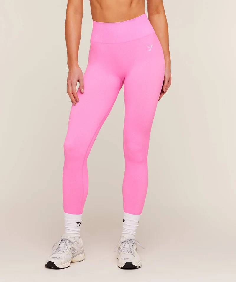 Gymshark Adapt Fleck Seamless Leggings - Focus Pink/Tinted White