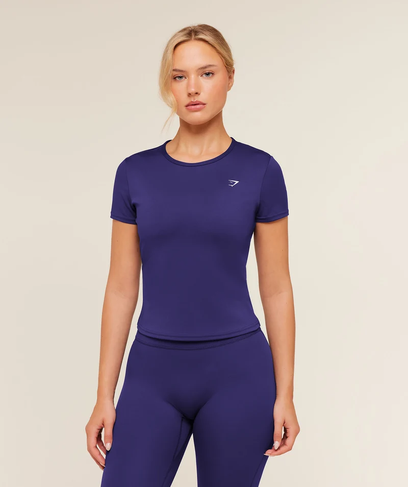 Gymshark Training Baby Tee - Indigo Purple