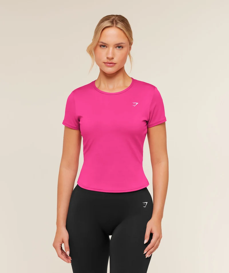 Gymshark Training Baby Tee - Super-Set Pink