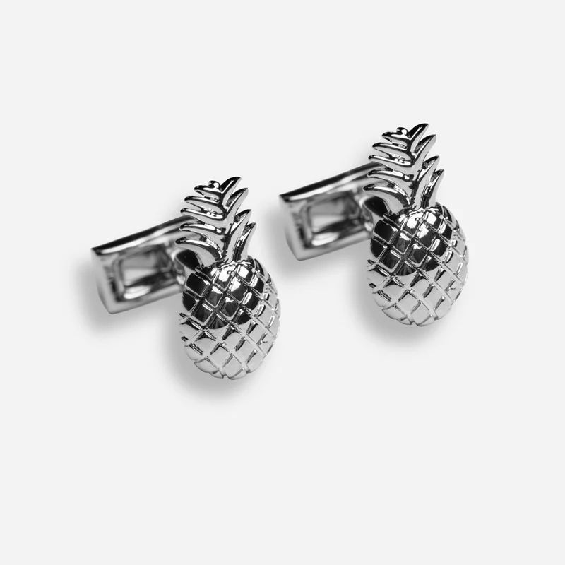 Pineapple Farm Silver Cufflinks