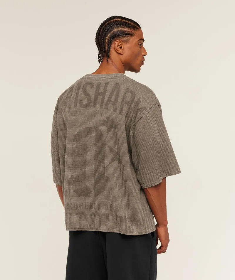 Gymshark x Saalt Studios Tee - Camo Brown/Wash
