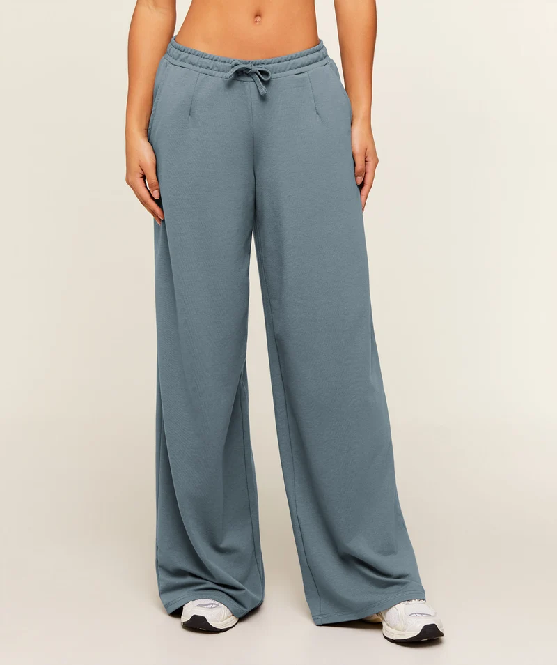 Gymshark Lightweight Wide Leg Pant Tall - Iron Blue