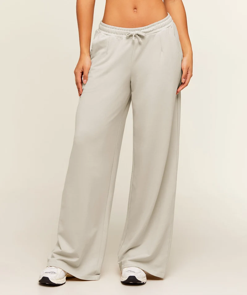 Gymshark Lightweight Wide Leg Pant Tall - Pebble Grey