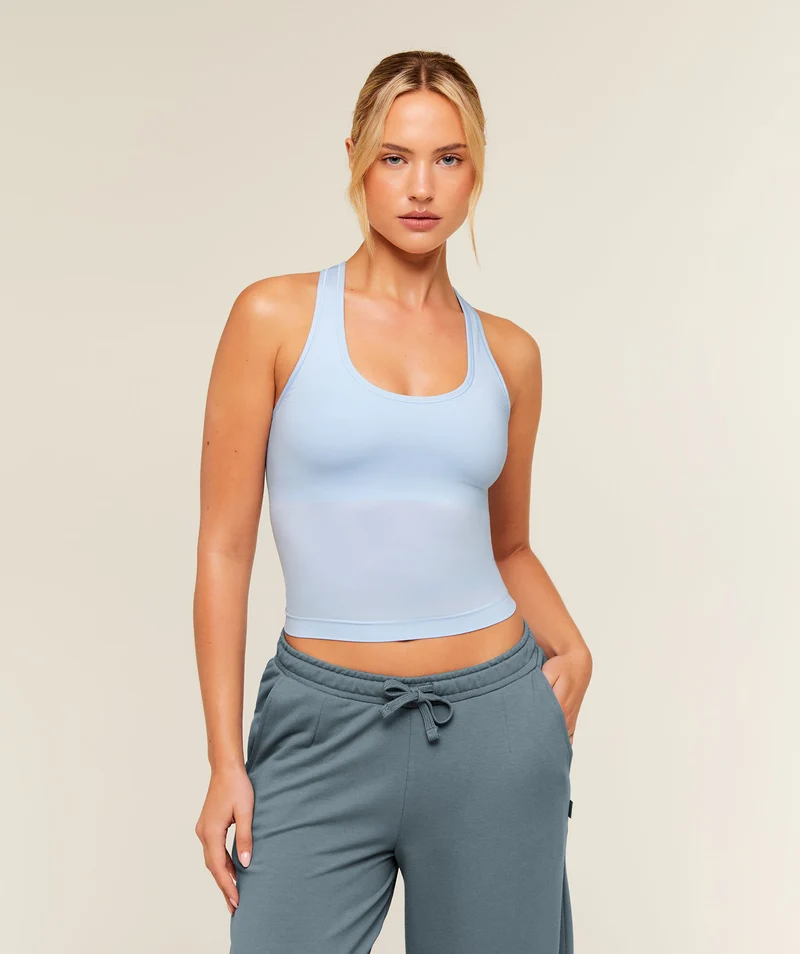 Gymshark FeatherForm™ Tank - Chilled Blue