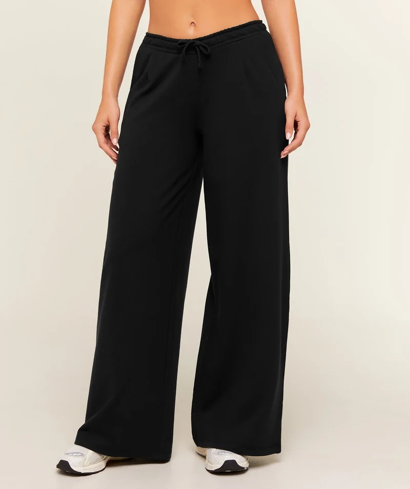 Gymshark Lightweight Wide Leg Pants Regular - Black