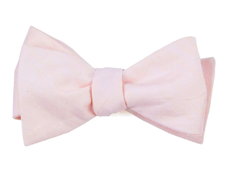 Linen Row Blush Pink Bow Tie