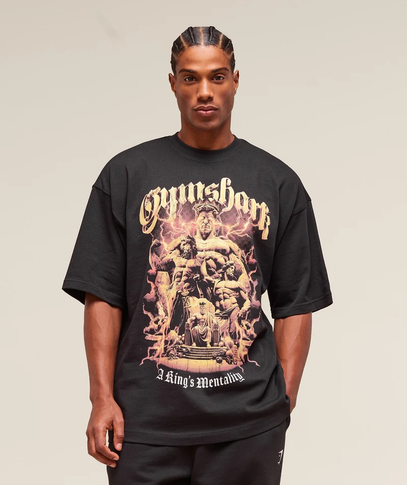 Gymshark x KinGymsharkgym Graphic Tee - Black