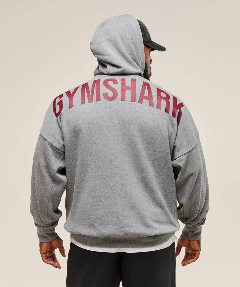 Gymshark Power Hoodie - Charcoal Core Marl