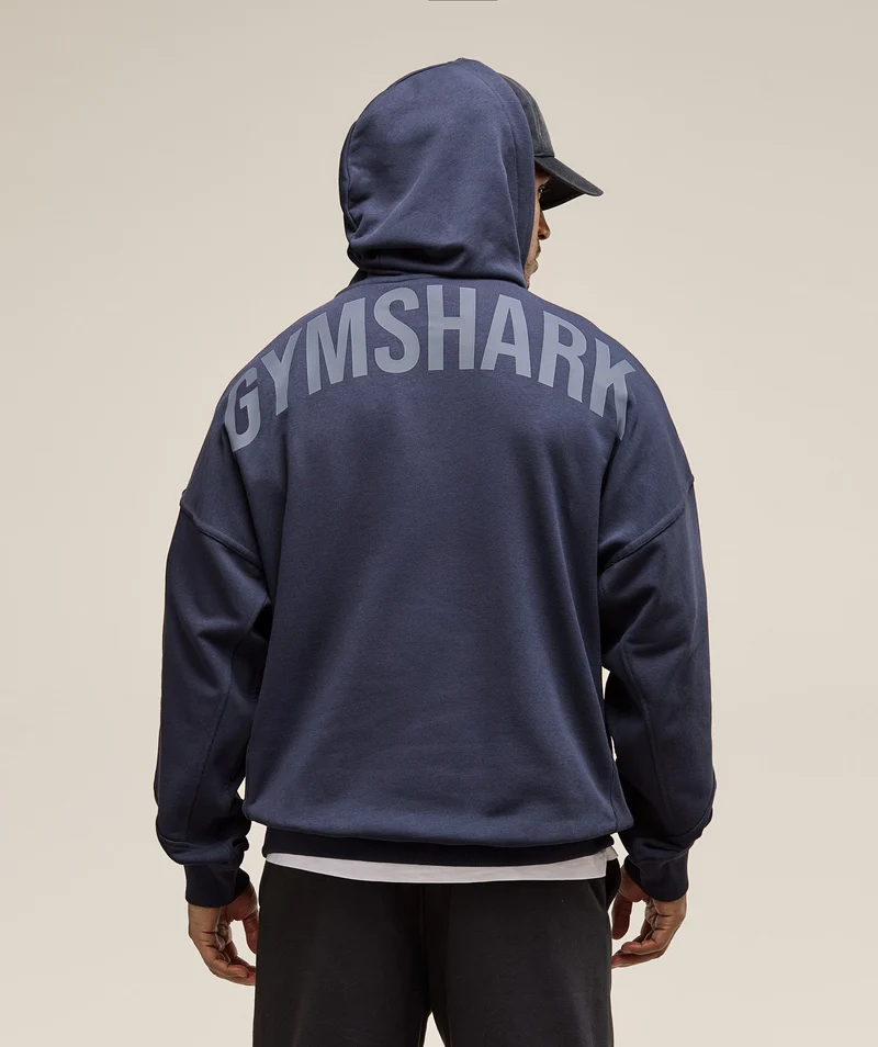 Gymshark Power Hoodie - Heavy Blue