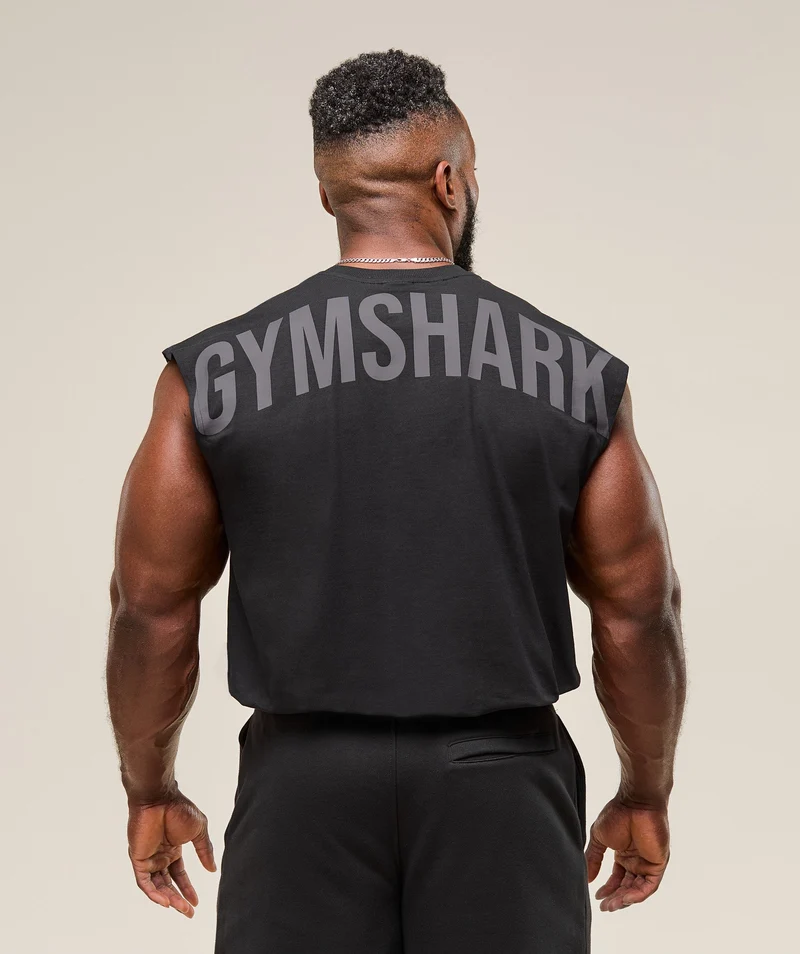 Gymshark Power Cut Off Tank - Black