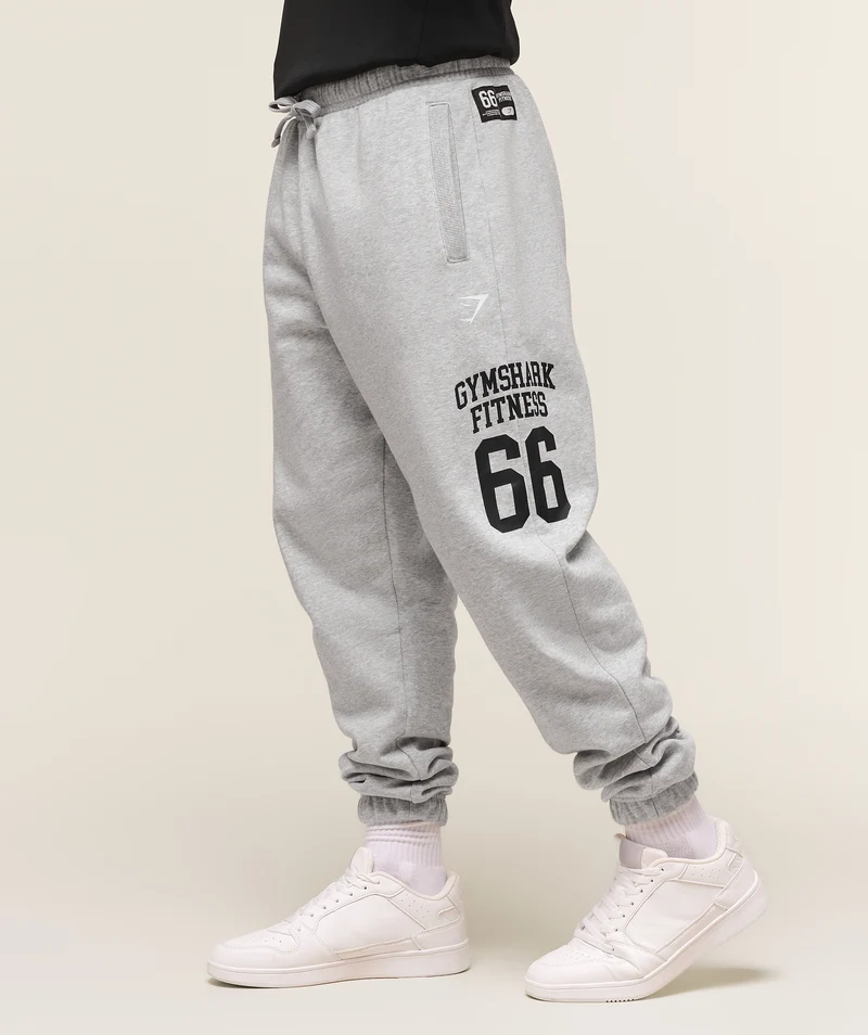 Gymshark Varsity Oversized Jogger - Light Grey Core Marl