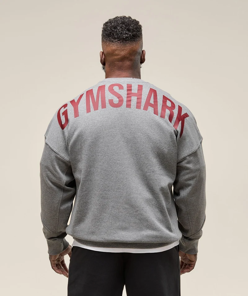 Gymshark Power Crew - Charcoal Core Marl