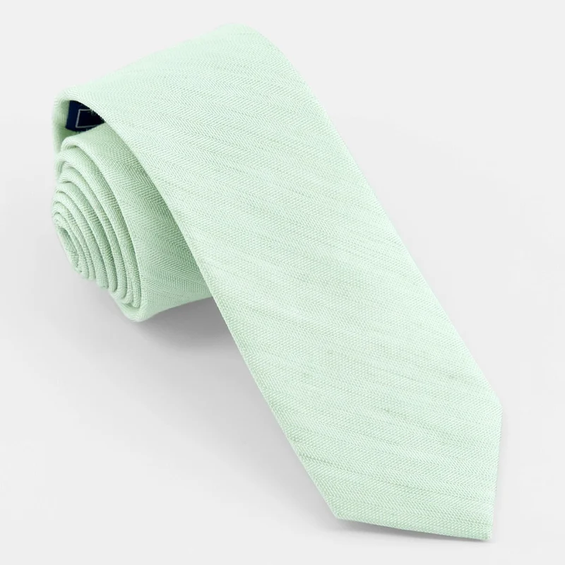 Linen Row Dusty Sage Tie
